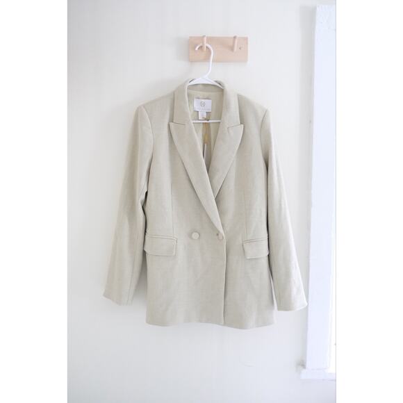 House of Harlow 1960 Jackets & Blazers - House of Harlow 1960 Blazer Womens M Light Green Woven Tweed Jacket NWT